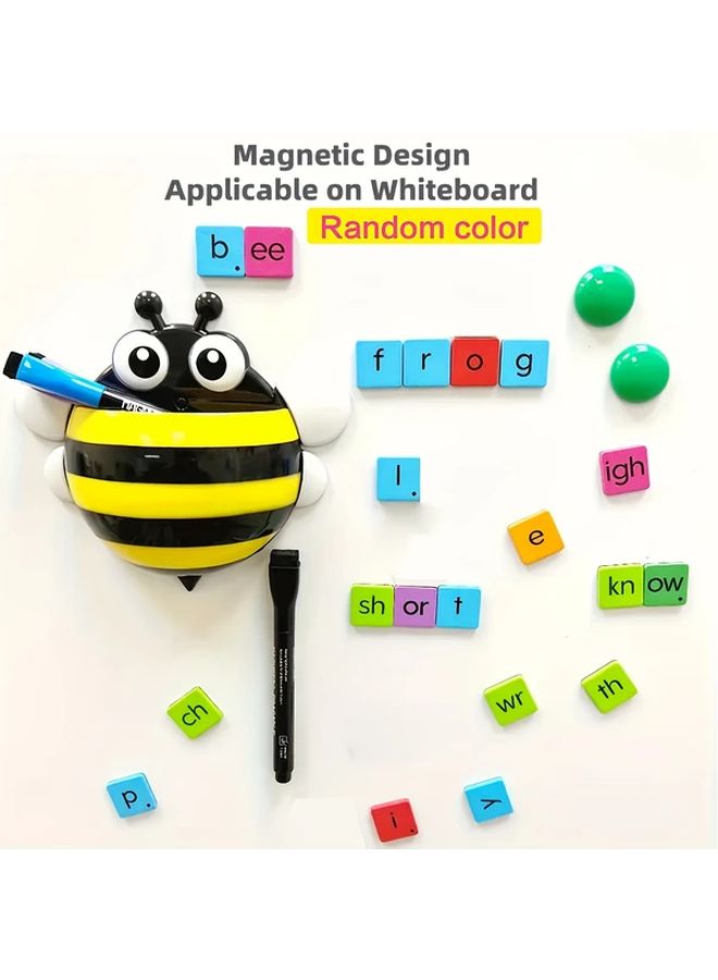 مجموعة كيت المغناطيسية التعليمية المتميزة للأبجدية والمفردات 1 مجموعة مع الحروف الساكنة والحروف المتحركة والثنائيات الصوتية - Image 1